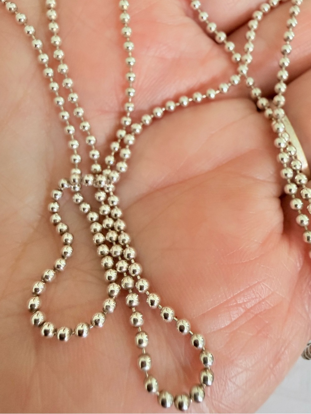 24” Tiffany & Co. Makers Beaded Chain Necklace - Picture 9 of 9
